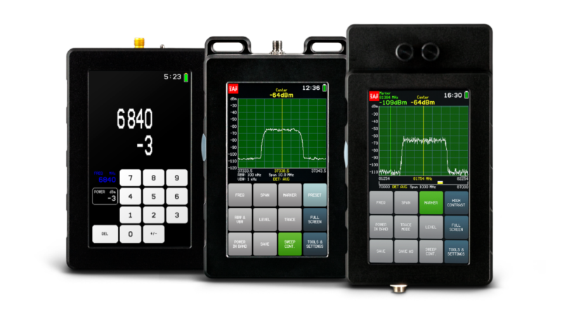 Ultra-portable 300MHz to 87GHz handheld swept-tuned spectrum analyzer.